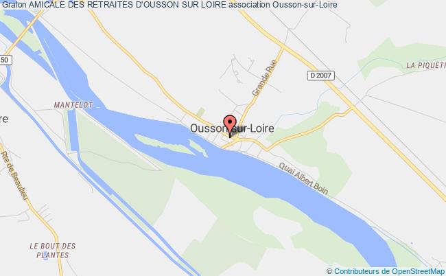 plan association Amicale Des Retraites D'ousson Sur Loire Ousson-sur-Loire