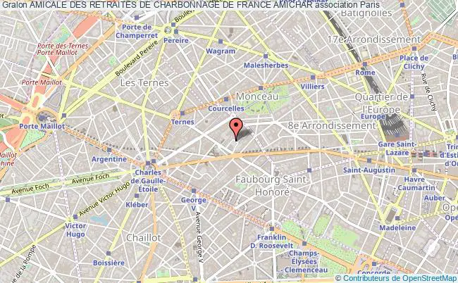 plan association Amicale Des Retraites De Charbonnage De France Amichar Paris