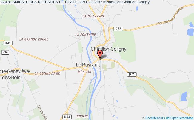 plan association Amicale Des Retraites De Chatillon Coligny Châtillon-Coligny