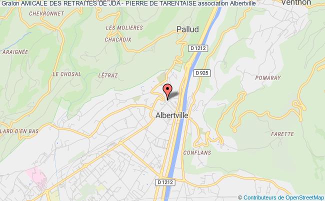 plan association Amicale Des RetraitÉs De Jda - Pierre De Tarentaise Albertville