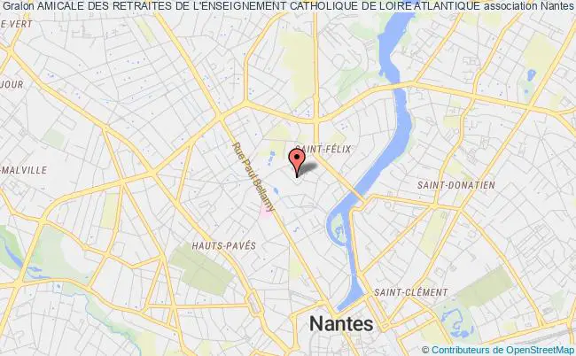 plan association Amicale Des Retraites De L'enseignement Catholique De Loire Atlantique Nantes