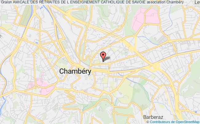plan association Amicale Des Retraites De L Enseignement Catholique De Savoie Chambéry