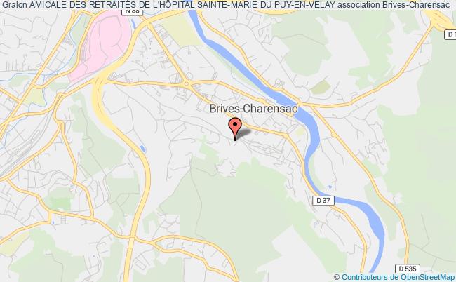 plan association Amicale Des RetraitÉs De L'hÔpital Sainte-marie Du Puy-en-velay Brives-Charensac