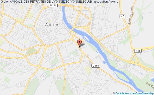 plan association Amicale Des Retraites De L'yonnelec 'yonneleclub' Auxerre