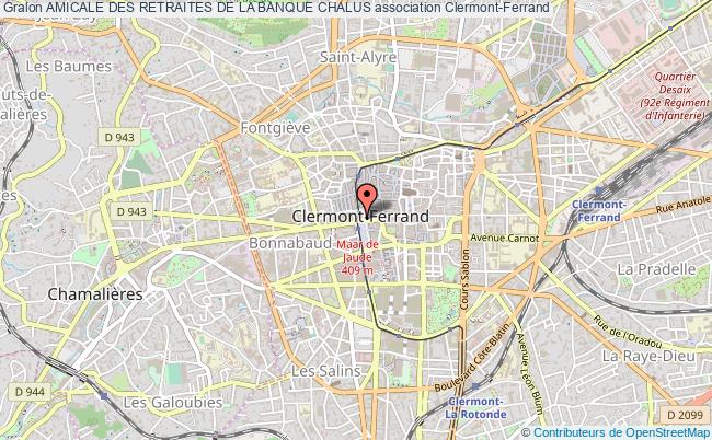 plan association Amicale Des Retraites De La Banque Chalus Clermont-Ferrand