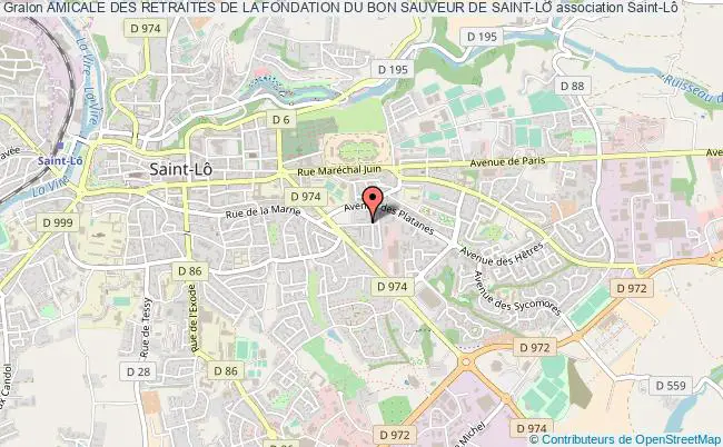 plan association Amicale Des Retraites De La Fondation Du Bon Sauveur De Saint-lo Saint-Lô
