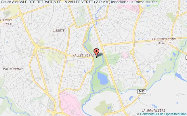 plan association Amicale Des Retraites De La Vallee Verte ( A.r.v.v.) La    Roche-sur-Yon