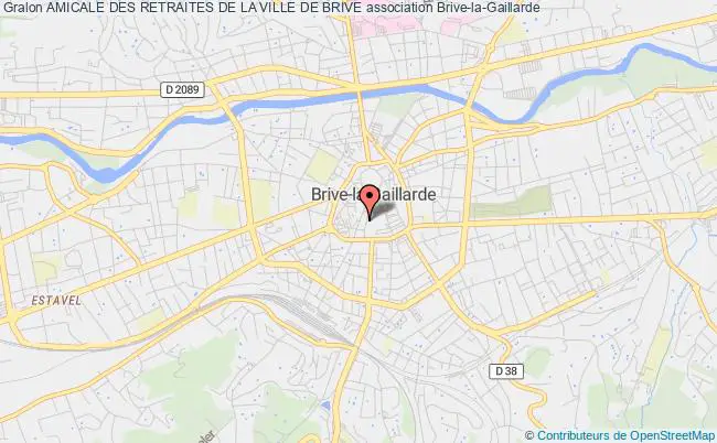 plan association Amicale Des Retraites De La Ville De Brive Brive-la-Gaillarde