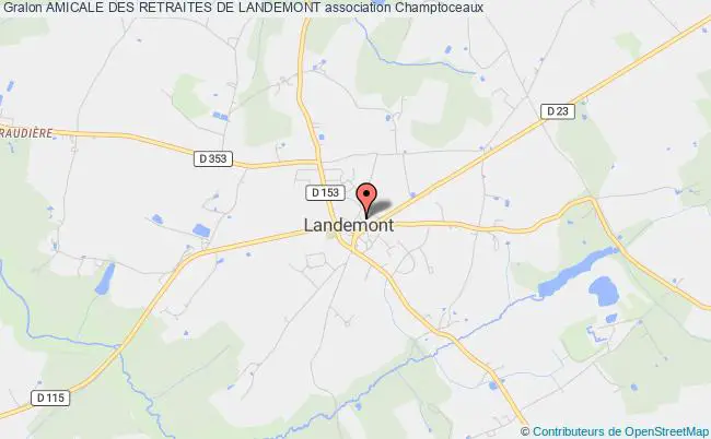 plan association Amicale Des Retraites De Landemont Orée d'Anjou