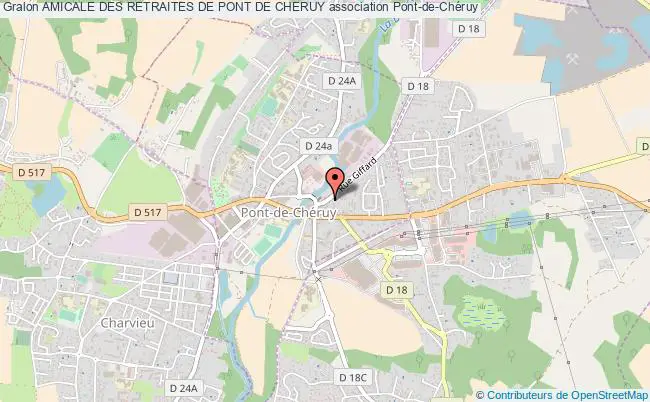 plan association Amicale Des Retraites De Pont De Cheruy Pont-de-Chéruy
