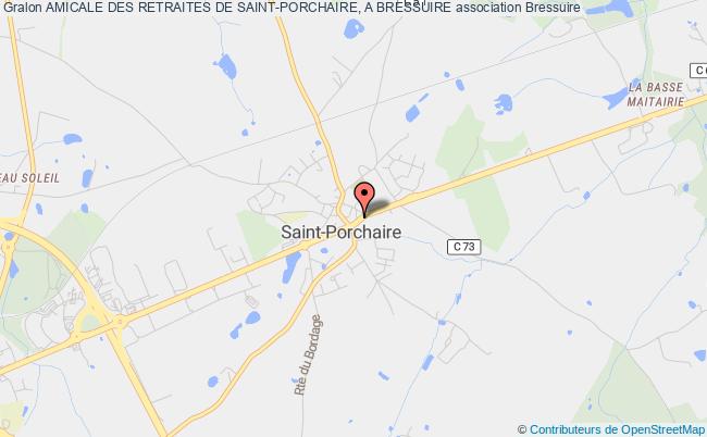 plan association Amicale Des Retraites De Saint-porchaire, A Bressuire Bressuire