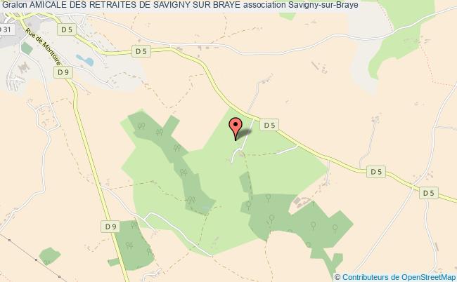 plan association Amicale Des Retraites De Savigny Sur Braye Savigny-sur-Braye