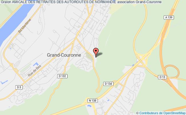 plan association Amicale Des RetraitÉs Des Autoroutes De Normandie Grand-Couronne