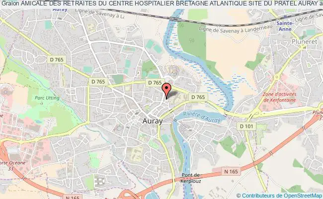 plan association Amicale Des Retraites Du Centre Hospitalier Bretagne Atlantique Site Du Pratel Auray Auray