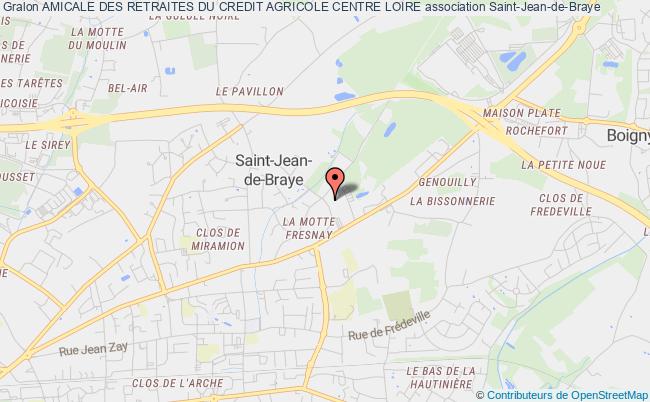 plan association Amicale Des Retraites Du Credit Agricole Centre Loire Saint-Jean-de-Braye