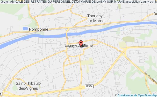 plan association Amicale Des Retraites Du Personnel De La Mairie De Lagny Sur Marne Lagny-sur-Marne