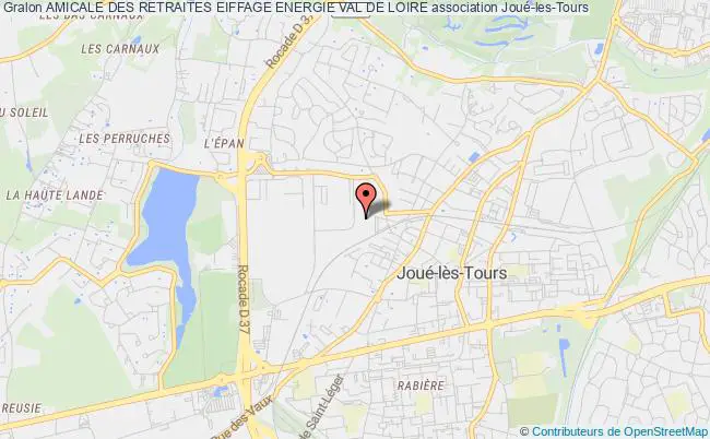 plan association Amicale Des Retraites Eiffage Energie Val De Loire Joué-lès-Tours