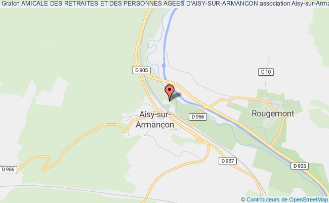 plan association Amicale Des Retraites Et Des Personnes Agees D'aisy-sur-armancon Aisy-sur-Armançon