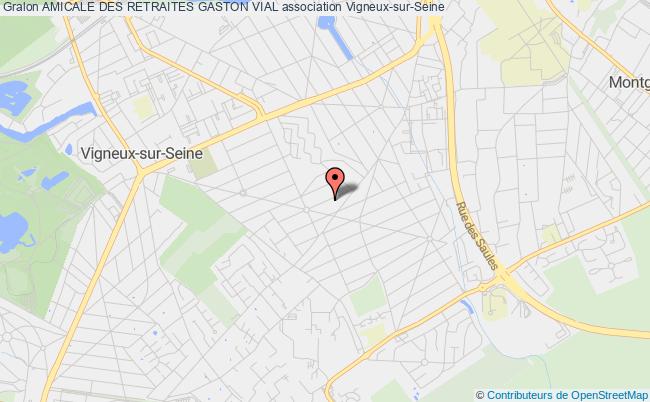 plan association Amicale Des Retraites Gaston Vial Vigneux-sur-Seine