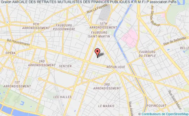 plan association Amicale Des Retraites Mutualistes Des Finances Publiques A.r.m.f.i.p PARIS CEDEX 10