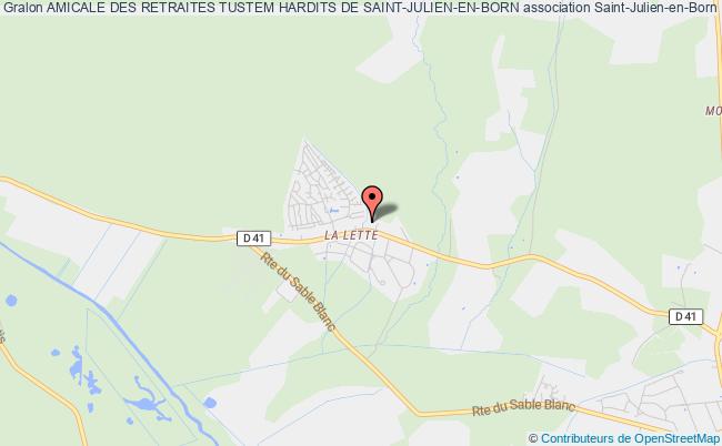 plan association Amicale Des Retraites Tustem Hardits De Saint-julien-en-born Saint-Julien-en-Born