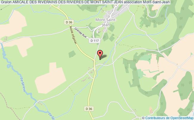 plan association Amicale Des Riverains Des Rivieres De Mont Saint Jean Mont-Saint-Jean