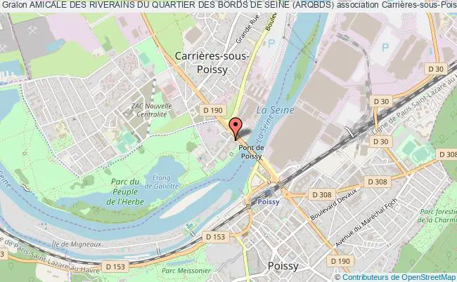 plan association Amicale Des Riverains Du Quartier Des Bords De Seine (arqbds) Carrières-sous-Poissy