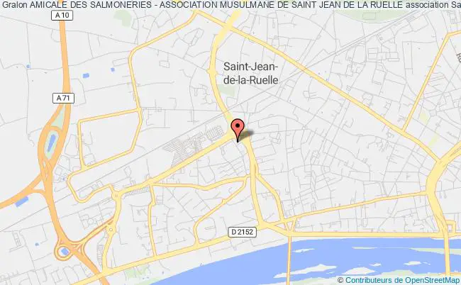 plan association Amicale Des Salmoneries - Association Musulmane De Saint Jean De La Ruelle Saint-Jean-de-la-Ruelle