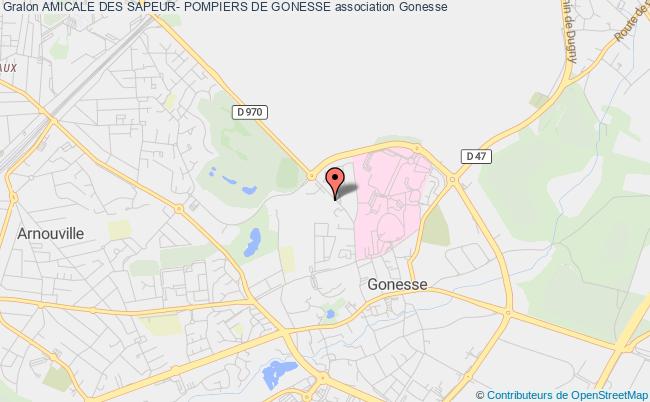 plan association Amicale Des Sapeur- Pompiers De Gonesse Gonesse