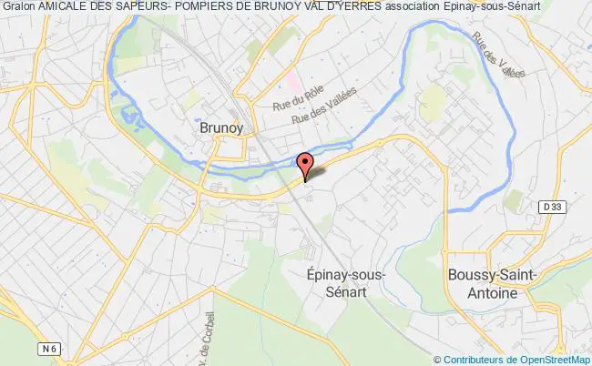 plan association Amicale Des Sapeurs- Pompiers De Brunoy Val D'yerres Épinay-sous-Sénart