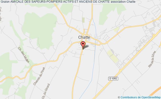 plan association Amicale Des Sapeurs-pompiers Actifs Et Anciens De Chatte Chatte