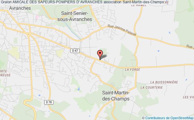 plan association Amicale Des Sapeurs-pompiers D' Avranches Saint-Martin-des-Champs