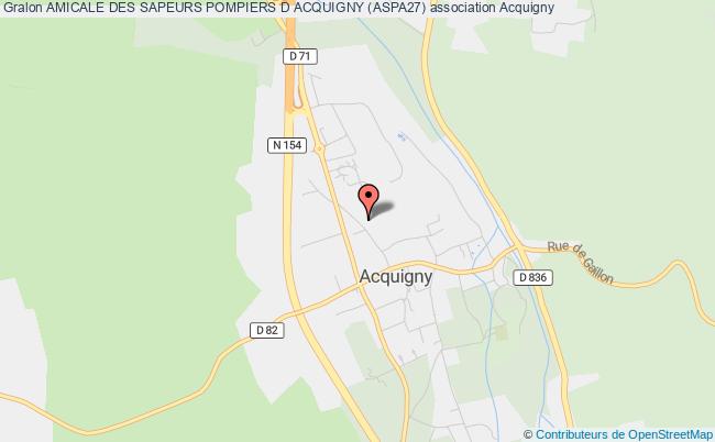 plan association Amicale Des Sapeurs Pompiers D Acquigny (aspa27) Acquigny