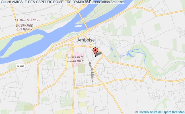 plan association Amicale Des Sapeurs Pompiers D'amboise Amboise