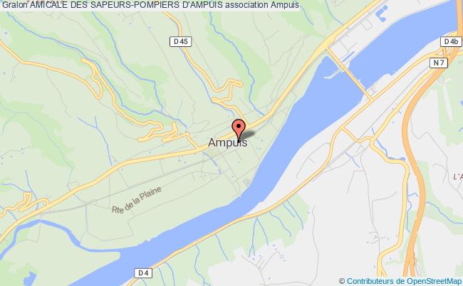 plan association Amicale Des Sapeurs-pompiers D'ampuis Ampuis
