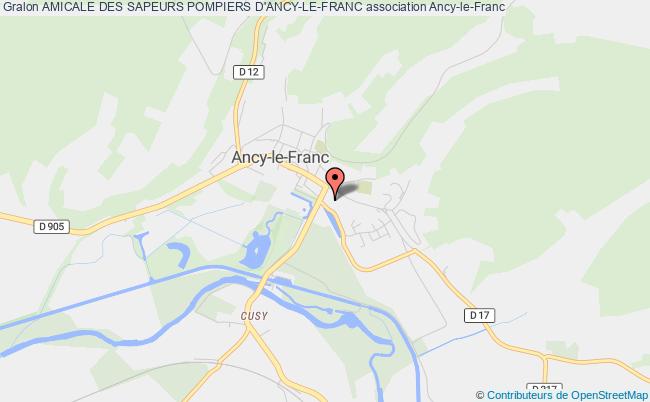 plan association Amicale Des Sapeurs Pompiers D'ancy-le-franc Ancy-le-Franc