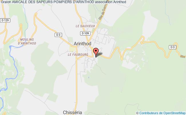 plan association Amicale Des Sapeurs Pompiers D'arinthod Arinthod