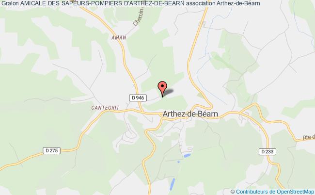 plan association Amicale Des Sapeurs-pompiers D'arthez-de-bearn Arthez-de-Béarn