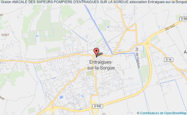 plan association Amicale Des Sapeurs Pompiers D'entraigues Sur La Sorgue Entraigues-sur-la-Sorgue