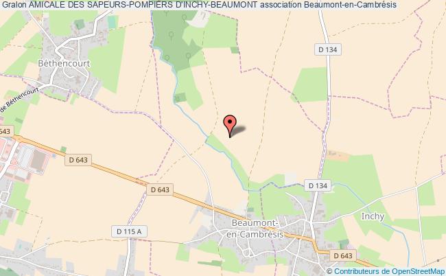 plan association Amicale Des Sapeurs-pompiers D'inchy-beaumont Beaumont-en-Cambrésis
