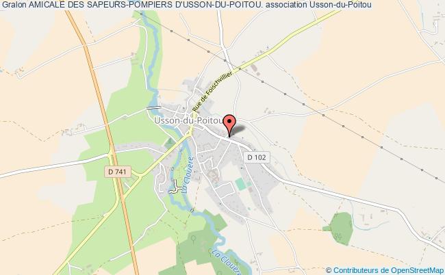 plan association Amicale Des Sapeurs-pompiers D'usson-du-poitou. Usson-du-Poitou