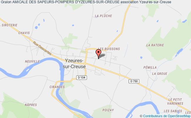 plan association Amicale Des Sapeurs-pompiers D'yzeures-sur-creuse Yzeures-sur-Creuse