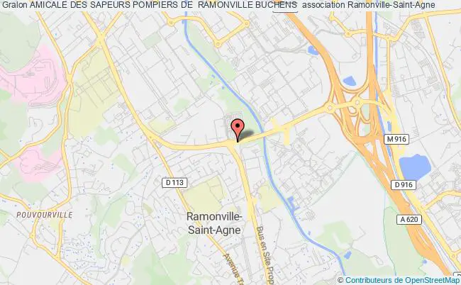 plan association Amicale Des Sapeurs Pompiers De  Ramonville Buchens  Ramonville-Saint-Agne