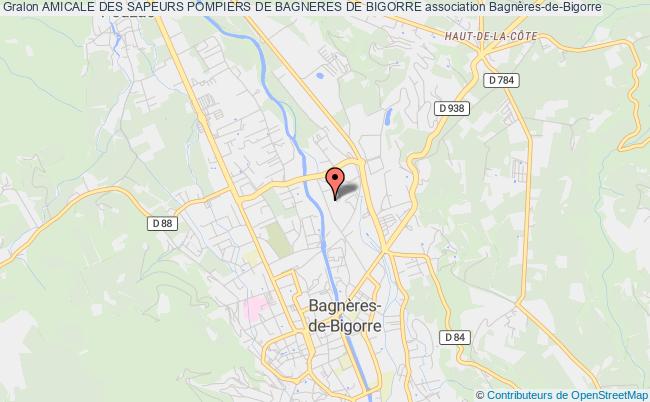plan association Amicale Des Sapeurs Pompiers De Bagneres De Bigorre Bagnères-de-Bigorre