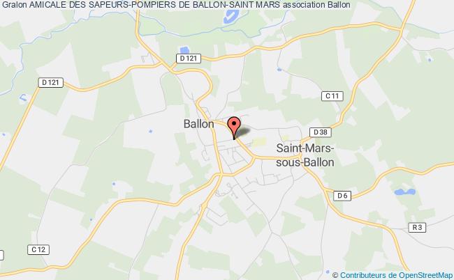 plan association Amicale Des Sapeurs-pompiers De Ballon-saint Mars Ballon-Saint Mars