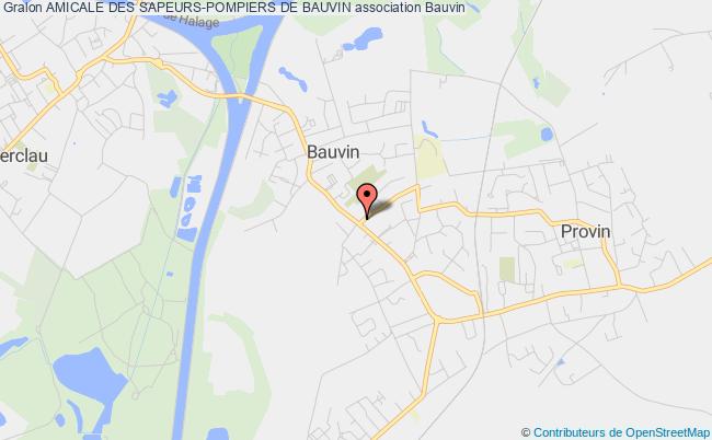 plan association Amicale Des Sapeurs-pompiers De Bauvin Bauvin