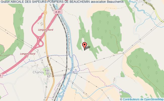 plan association Amicale Des Sapeurs-pompiers De Beauchemin Beauchemin