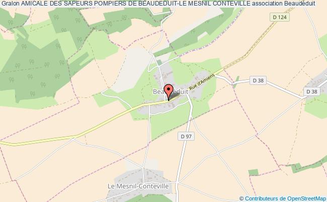 plan association Amicale Des Sapeurs Pompiers De Beaudeduit-le Mesnil Conteville Beaudéduit