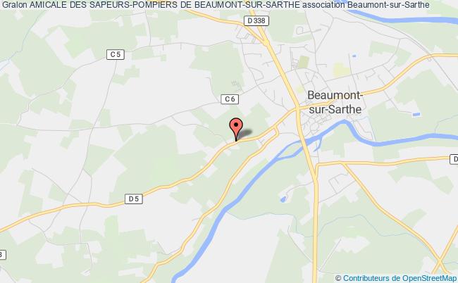 plan association Amicale Des Sapeurs-pompiers De Beaumont-sur-sarthe Beaumont-sur-Sarthe