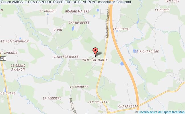 plan association Amicale Des Sapeurs Pompiers De Beaupont Beaupont